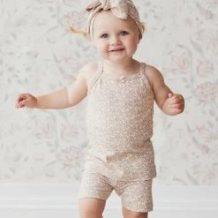 Organic Cotton Singlet - Rosalie Fields