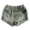 LB Cut Off Denim Shorties - Green Wash
