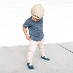 LB Embroidered Jogger - Ivory