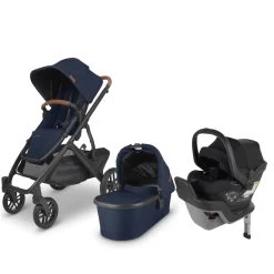 UPPAbaby VISTA V2 And MESA Max Travel System - Noa Navy Blue/Jake Charcoal Black