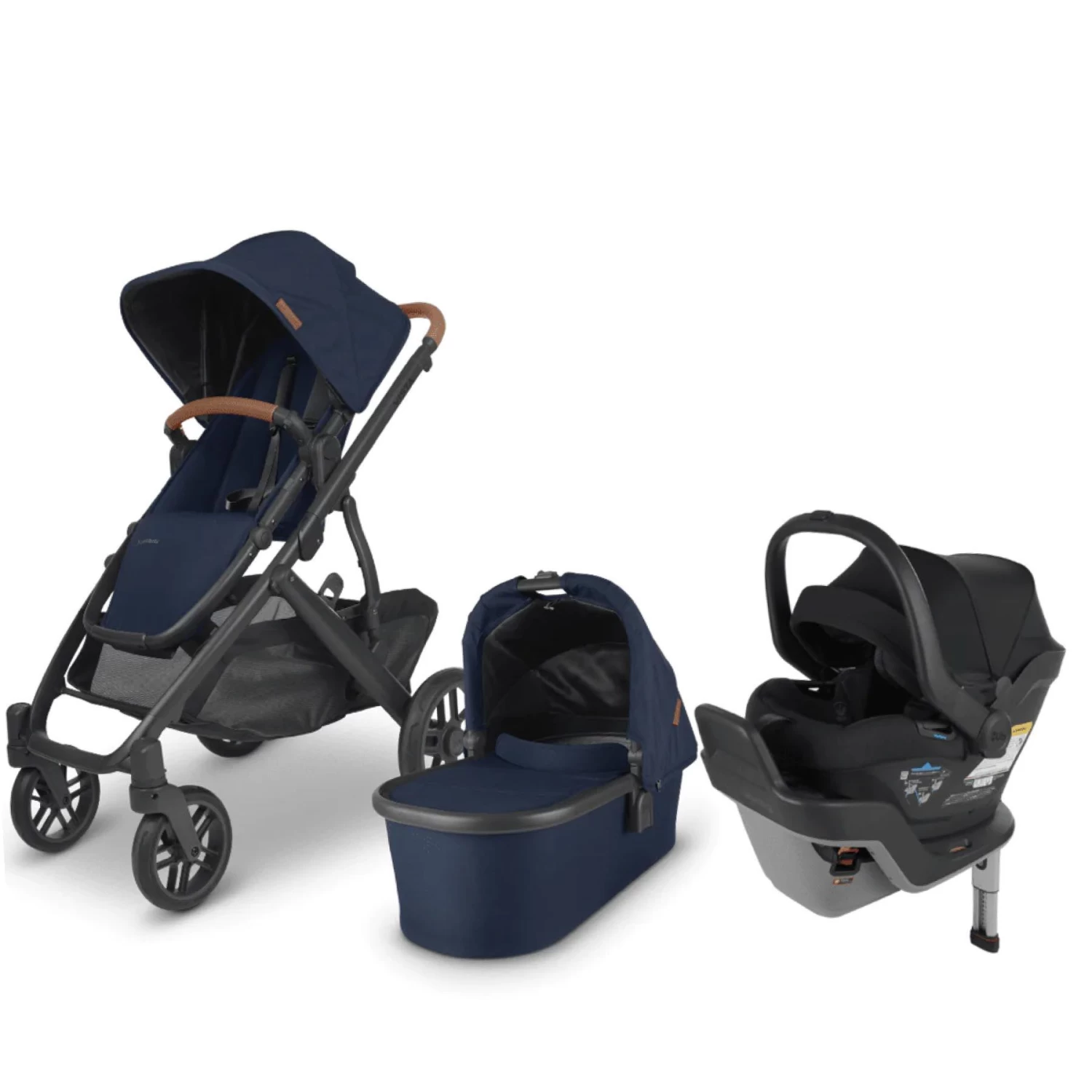 UPPAbaby VISTA V2 And MESA Max Travel System - Noa Navy Blue/Jake Charcoal Black