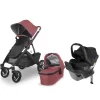 UPPAbaby VISTA V2 And MESA Max Travel System - Lucy Rosewood Melange/Jake Charcoal Black