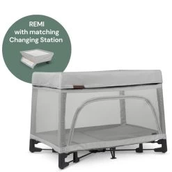 UPPAbaby REMI Playard + Changing Station Bundle - Stella (Grey Brushed Melange)