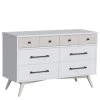 Westwood Rowan 6 Drawer Dresser - Ash Linen