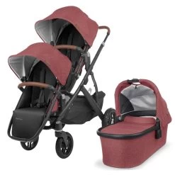 UPPAbaby Vista V2 Double Stroller - Lucy Rosewood Melange