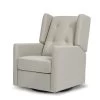 Austen Swivel Glider In Eco-Performance Fabric - Performance Grey Eco-Twill