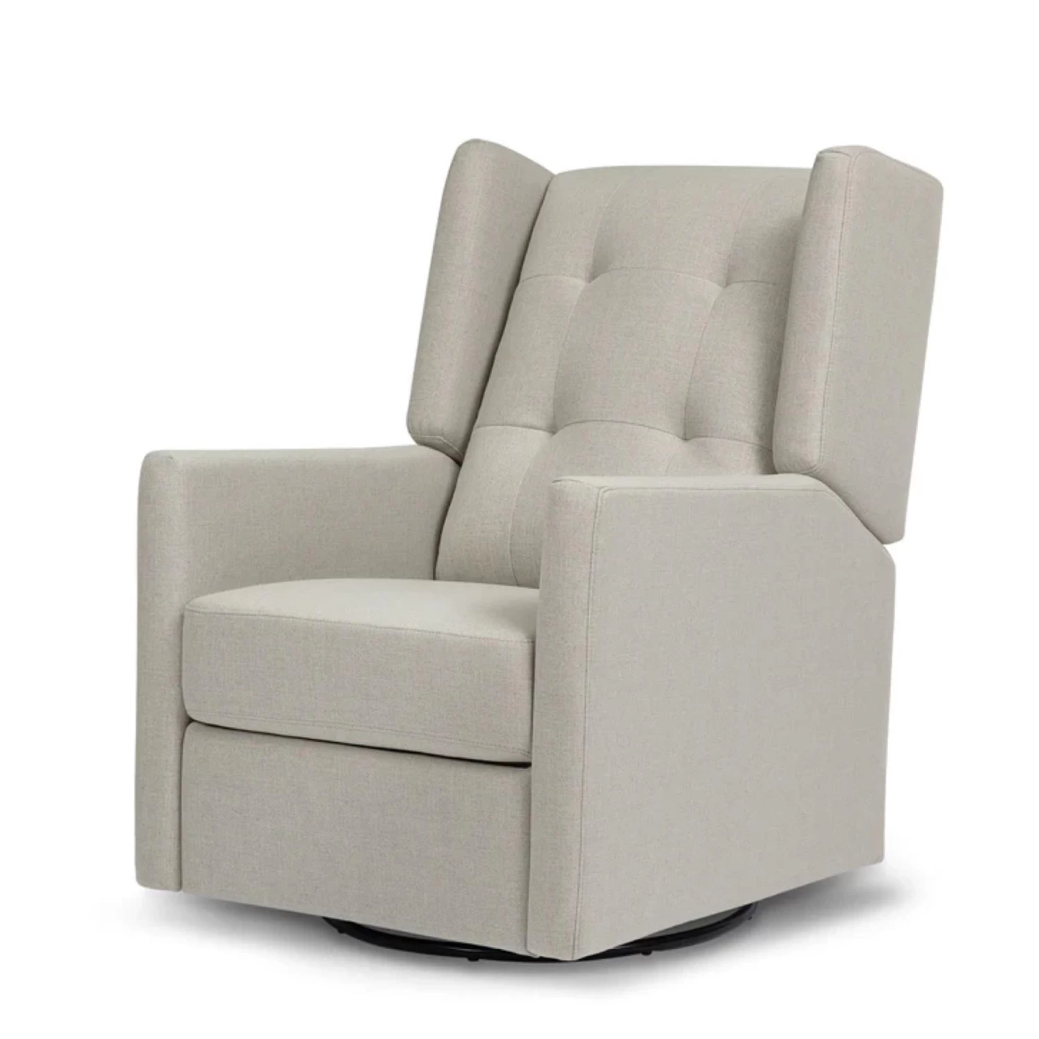 Austen Swivel Glider In Eco-Performance Fabric - Performance Grey Eco-Twill