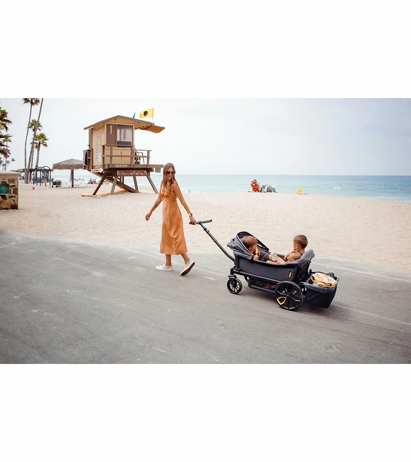 NEW! Veer Cruiser XL (4 Seater) Stroller Wagon + 2 Canopy + Basket - Bundle - Image 3