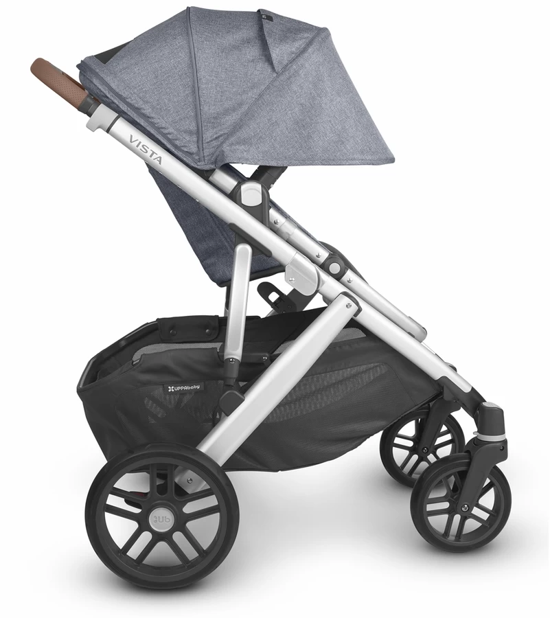 UPPAbaby VISTA V2 And MESA Max Travel System - Gregory Blue Melange/Anthony White Grey Marl - Image 4