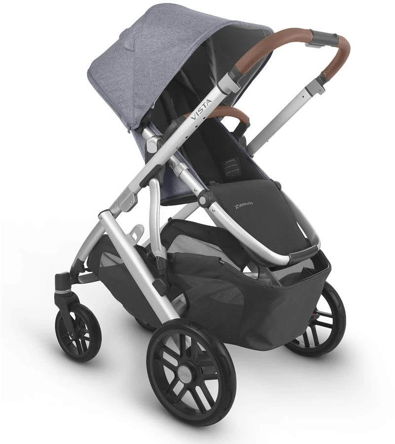 UPPAbaby VISTA V2 And MESA Max Travel System - Gregory Blue Melange/Anthony White Grey Marl - Image 3