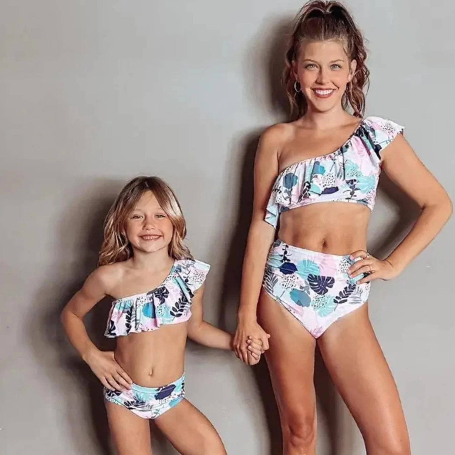 Meilani Two Piece Swimsuit - Tropical Pastels