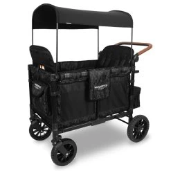 W4 Luxe Wonderfold Multi-Function 4-Passenger Quad Stroller Wagon - Black Camo