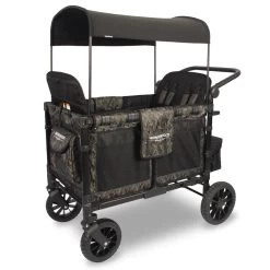 W4 Luxe Wonderfold Multi-Function 4-Passenger Quad Stroller Wagon - Shadow Green Camo