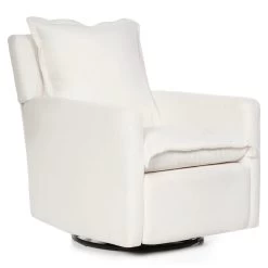 FLYNN – RECLINER SWIVEL NURSERY GLIDER – HIGH PERFORMANCE IVORY