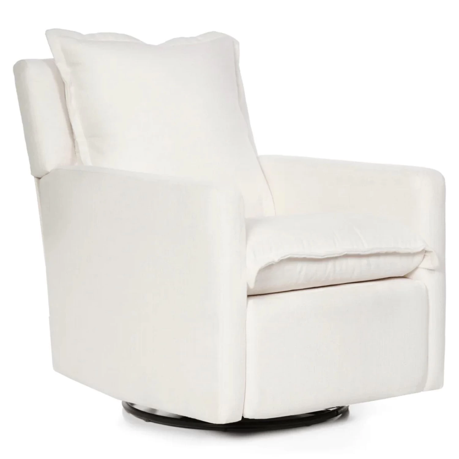 FLYNN β RECLINER SWIVEL NURSERY GLIDER β HIGH PERFORMANCE IVORY