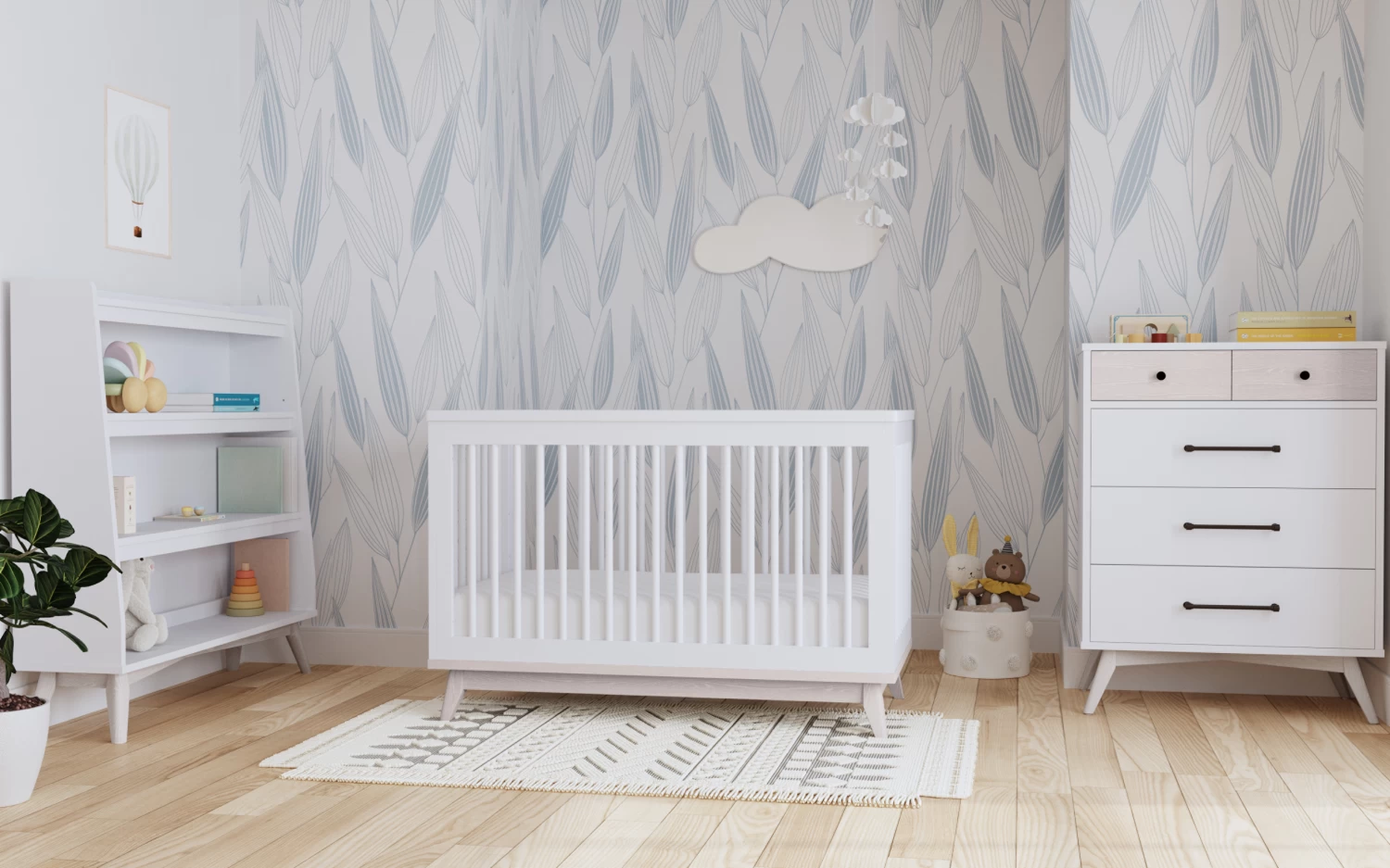 Westwood Rowan Cottage Crib - Ash Linen - Image 2