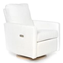 DREW – RECLINER SWIVEL NURSERY GLIDER - HIGH PERFORMANCE CLOUD WHITE
