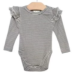 City Mouse Flutter Bodysuit - Natural Stripe
