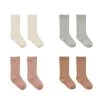 Quincy Mae Baby Sock Set - Ivory, Pistachio, Lilac, Clay
