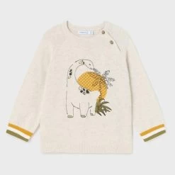 Mayoral Cotton Embroidered Sweater