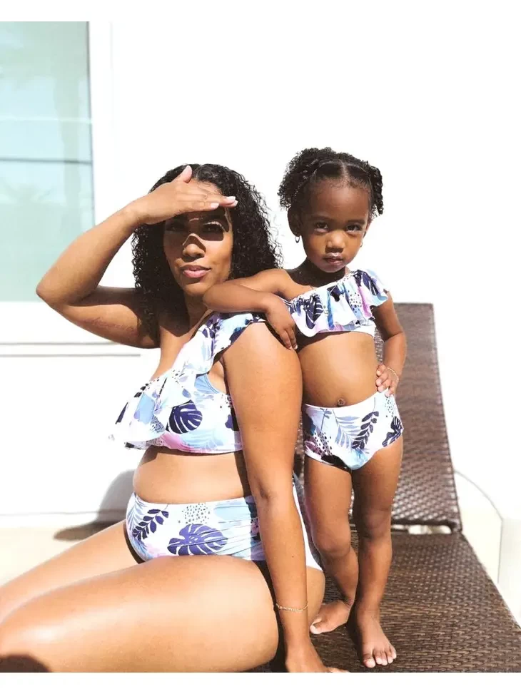 Meilani Two Piece Swimsuit - Tropical Pastels - Image 4