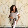 MOBY REVERSIBLE WRAP BABY CARRIER - TAUPE/CHARCOAL