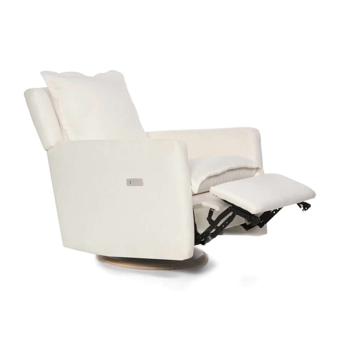 FLYNN β RECLINER SWIVEL NURSERY GLIDER β HIGH PERFORMANCE IVORY - Image 2