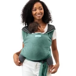 MOBY REVERSIBLE WRAP BABY CARRIER - JADE/GREY