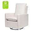 Babyletto Pillowback Swivel Glider In Eco-Performance Fabric - Performance Cream Eco-Weave