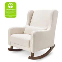 Babyletto Kai Rocker In Eco-Performance Fabric - Performance Natural Eco -Twill With Dark Legs