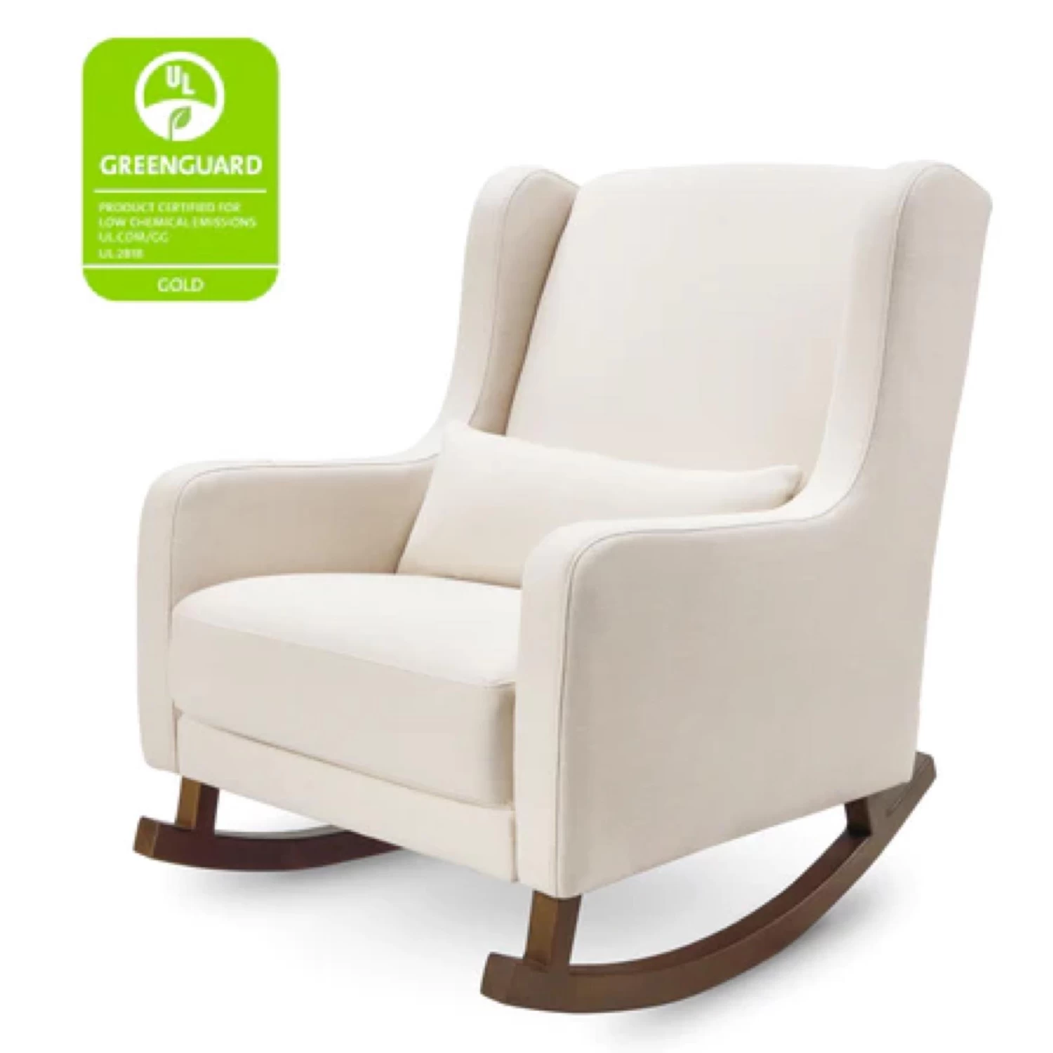 Babyletto Kai Rocker In Eco-Performance Fabric - Performance Natural Eco -Twill With Dark Legs