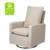 Babyletto Pillowback Swivel Glider In Eco-Performance Fabric - Performance Beach Eco-Weave