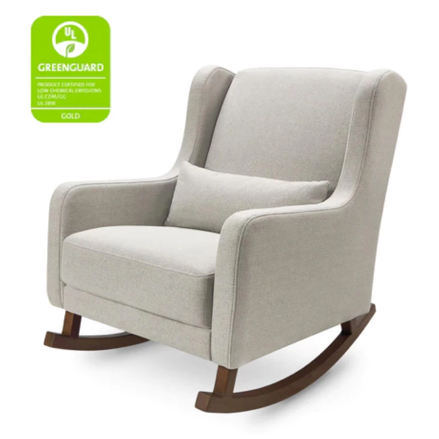 Babyletto Kai Rocker In Eco-Performance Fabric - Performance Grey Eco - Twill Dark Legs