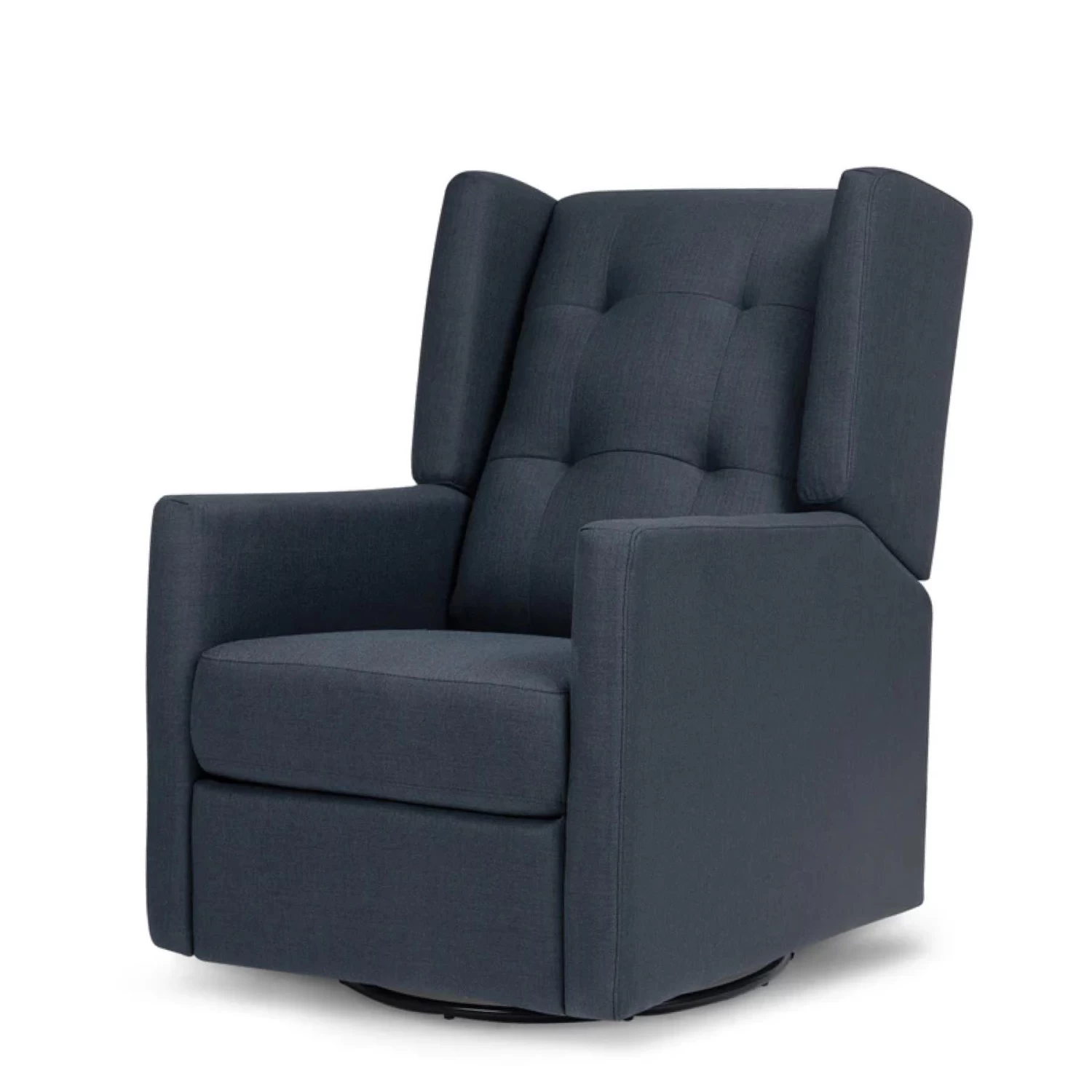Austen Swivel Glider In Eco-Performance Fabric - Performance Navy Eco-Twill