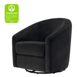 Babyletto Madison Swivel Glider - Black Velvet