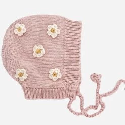 Cotton Flower Bonnet - Blush