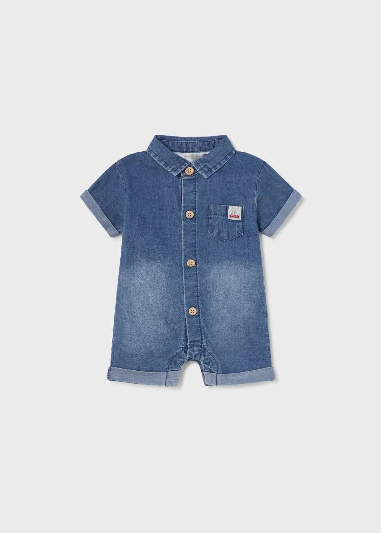 Denim Romper Sustainable Cotton - Image 2