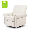 Linden Electronic Recliner And Swivel Glider In Eco-Performance Fabric - Performance Cream Eco-Weave