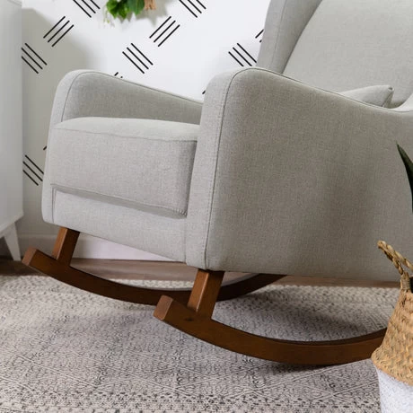 Babyletto Kai Rocker In Eco-Performance Fabric - Performance Grey Eco - Twill Dark Legs - Image 3