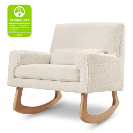 Babyletto Sleepytime Rocker In Boucle - Ivory Boucle With Light Legs - Image 2