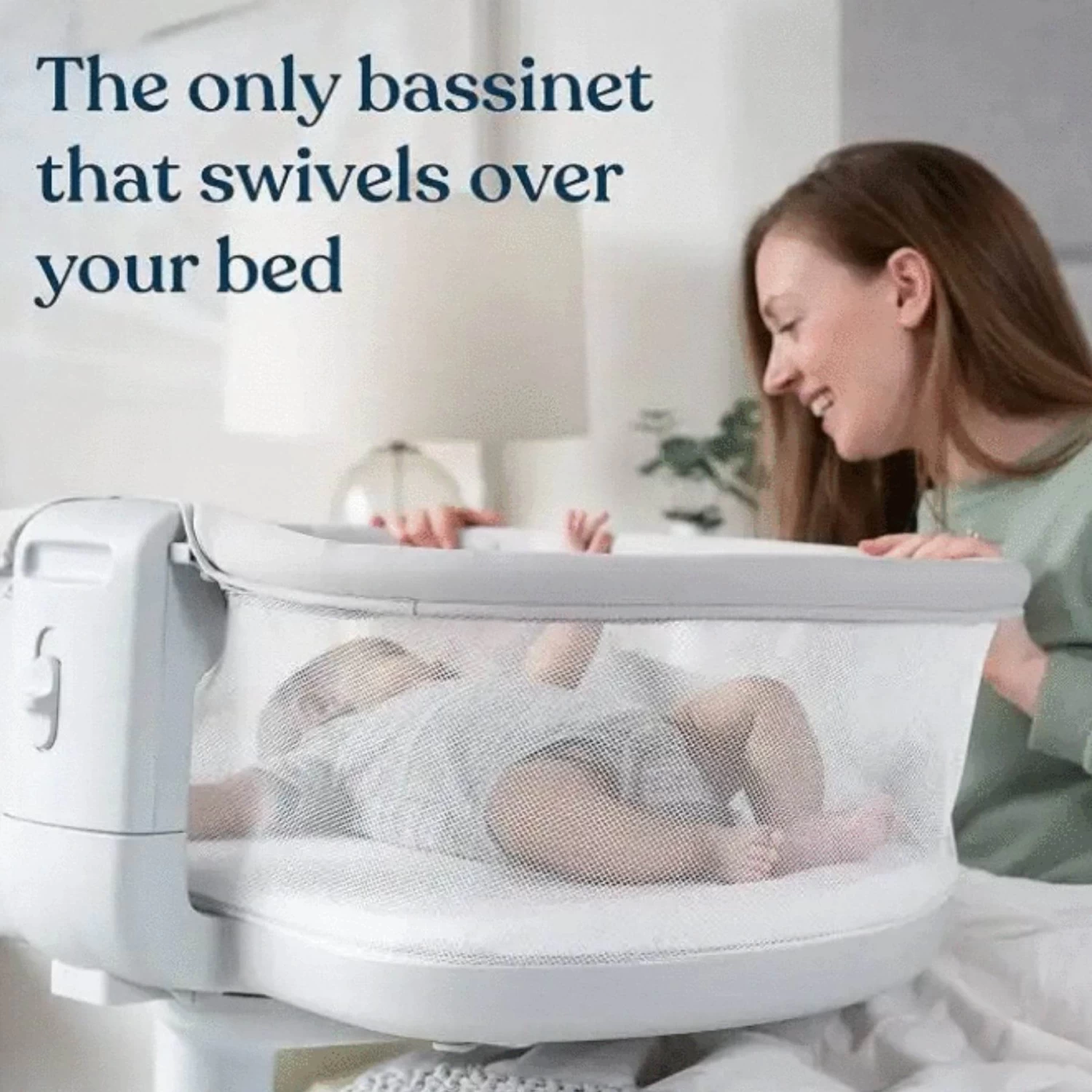 Halo Bassinest Swivel Sleeper 3.0 - Solid Grey - Image 4