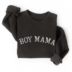 BOY MAMA Mineral Graphic Sweatshirt - Black