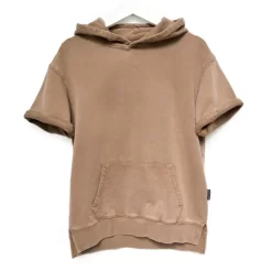 LB Adult Acid Wash Short Sleeve Hoodie - Sand