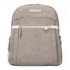 2-IN-1 PROVISIONS BREAST PUMP & DIAPER BAG BACKPACK GREY MATTE LEATHERETTE