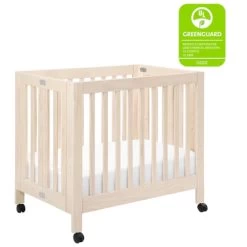Babyletto Origami Mini Crib - Washed Natural