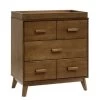 Babyletto Scoot 3-Drawer Changer Dresser With Removable Changing Tray - Natural Walnut