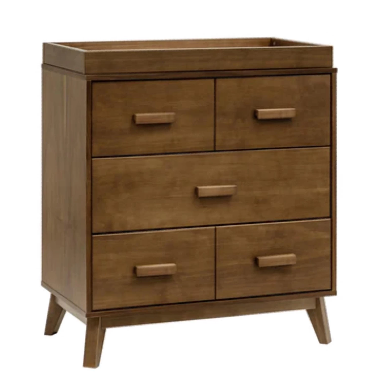 Babyletto Scoot 3-Drawer Changer Dresser With Removable Changing Tray - Natural Walnut
