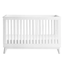 Babyletto Scoot 3-in-1 Convertible Crib With Toddler Bed Conversion Kit - White