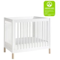 Babyletto Gelato 4-in-1 Convertible Mini Crib - White / Washed Natural