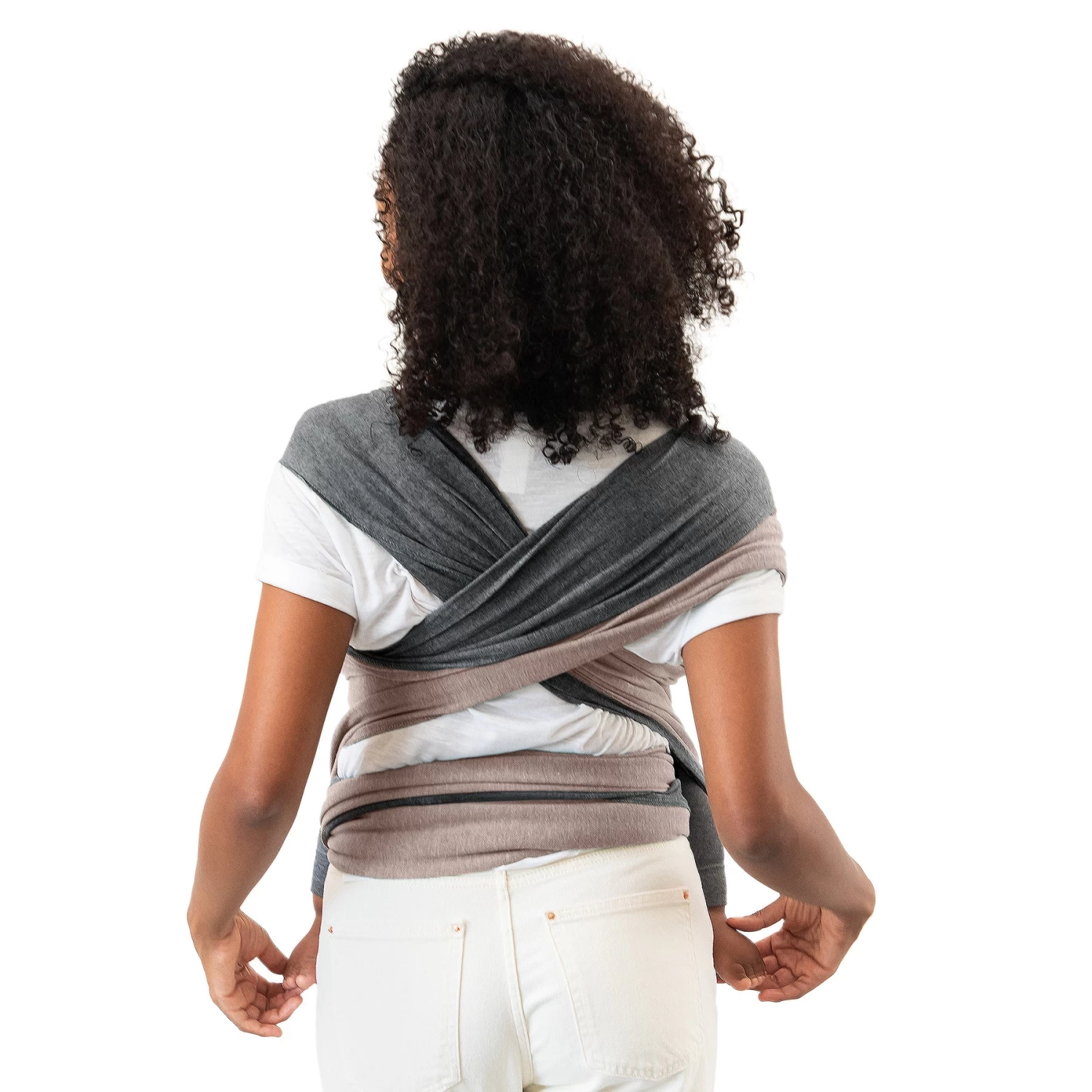 MOBY REVERSIBLE WRAP BABY CARRIER - TAUPE/CHARCOAL - Image 3
